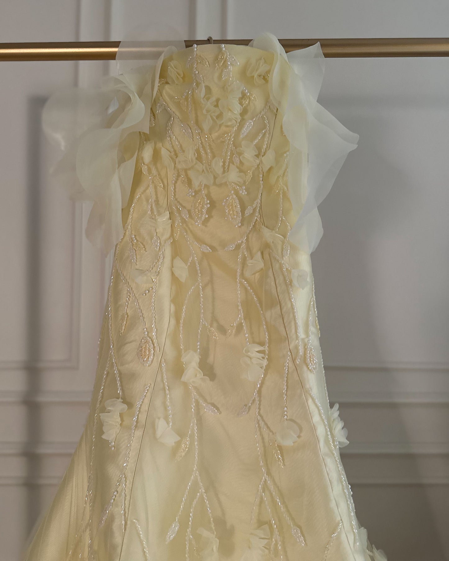 Butter Yellow Mermaid Gown