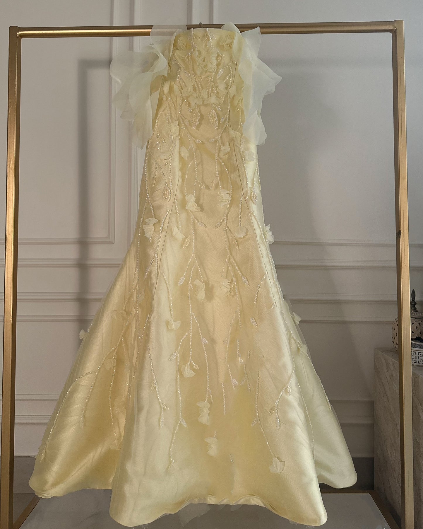 Butter Yellow Mermaid Gown